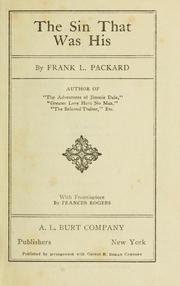 Cover of: The sin that was his by Frank L. Packard
