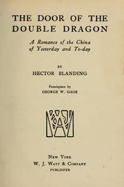 Cover of: The door of the double dragon by Hector Blanding