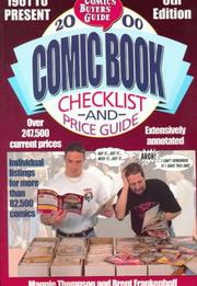 Cover of: 2000 Comic Book Checklist and Price Guide by Maggie Thompson, Brent Frankenhoff