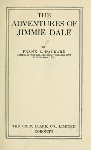 Cover of: The adventures of Jimmie Dale. -- by Frank L. Packard