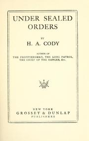Cover of: Under sealed orders