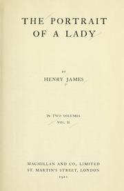 Cover of: The portrait of a lady. -- by Henry James