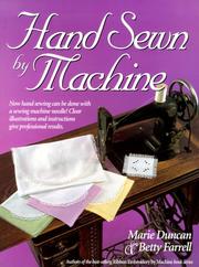 Cover of: Hand Sewn by Machine by Marie Duncan, Betty Farrell