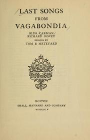 Cover of: Last songs from vagabondia