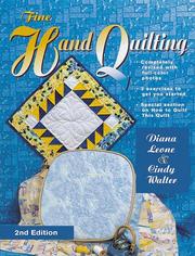 Cover of: Fine Hand Quilting by Diana Leone, Cindy Walter