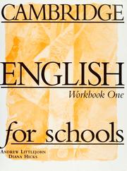 Cover of: Cambridge English for schools