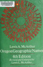 Oregon Geographic Names By Lewis Ankeny McArthur Open Library   6638842 M 