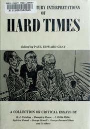 Cover of: Twentieth century interpretations of Hard times: a collection of critical essays.