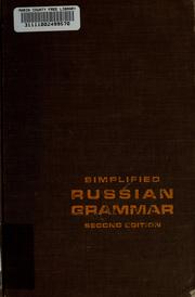 Cover of: Simplified Russian grammar: [by] Mischa H. Fayer