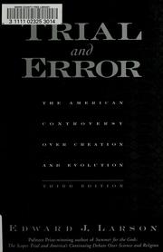 Cover of: Trial and error by Edward J. Larson