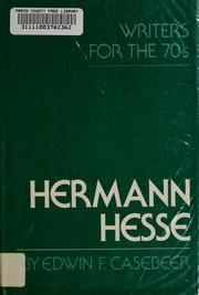 Cover of: Hermann Hesse by Edwin F. Casebeer, Edwin F. Casebeer