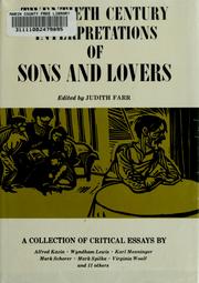 Cover of: Twentieth century interpretations of Sons and lovers; a collection of critical essays