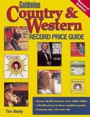 Cover of: Goldmine country & western record price guide