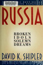 Cover of: Russia by David K. Shipler