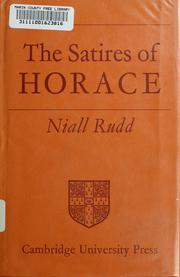 Cover of: The Satires of Horace (Campus) by Niall Rudd