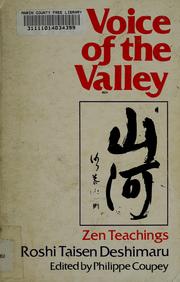 Cover of: The voice of the valley by Taisen Deshimaru