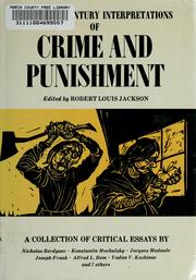 Cover of: Twentieth century interpretations of Crime and punishment by Robert Louis Jackson