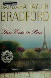 Cover of: Three weeks in Paris
