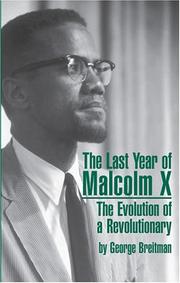 The last year of Malcolm X by George Breitman
