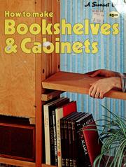 Cover of: Bookshelves & cabinets by Donald W. Vandervort