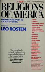 Cover of: Religions of America | Leo Calvin Rosten