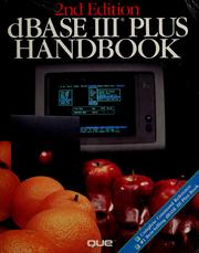 Cover of: dBase III plus handbook by George Tsu-der Chou