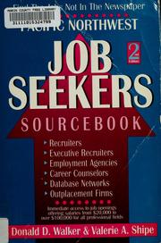 Cover of: Northwest Pacific Job Seekers Sourcebook by Donald D. Walker, Valerie A. Shipe