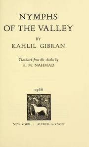 Cover of: Nymphs of the Valley