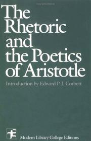 Cover of: The Rhetoric and the Poetics of Aristotle (Modern Library College Editions) by 