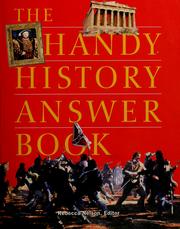 Cover of: The handy history answer book by Rebecca Nelson, editor.