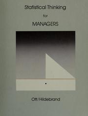 Cover of: Statistical thinking for managers