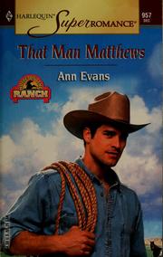 Cover of: That Man Matthews by Ann Evans