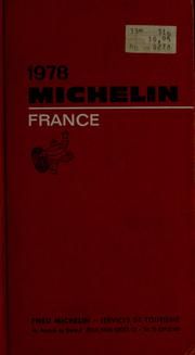 France by Michelin Tyre Company, ltd. Tourist Service