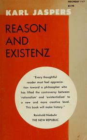 Cover of: Reason and existenz by Karl Jaspers