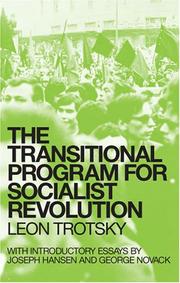 Cover of: The transitional program for socialist revolution | Joseph Hansen