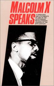 Cover of: Malcolm X speaks: selected speeches and statements