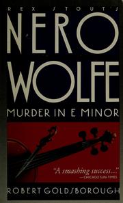 Cover of: Murder in E Minor by Robert Goldsborough