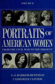 Portraits of American women by G. J. Barker-Benfield