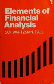 Cover of: Elements of financial analysis
