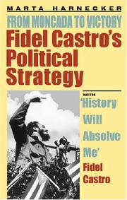 Cover of: Fidel Castro's political strategy by Marta Harnecker