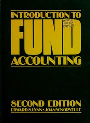 Cover of: Introduction to fund accounting by Edward S. Lynn