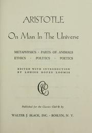 Cover of: On man in the universe