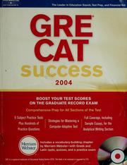 Cover of: GRE CAT success 2004. by 