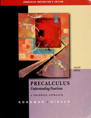 Cover of: Precalculus: Understanding Functions, A Graphing Approach (with CD-ROM, BCA/iLrn Tutorial, and InfoTrac®)