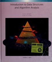 Cover of: Introduction to data structures and algorithm analysis