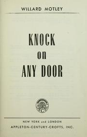 Cover of: Knock on any door. by Willard Motley