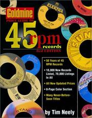 Cover of: Goldmine price guide to 45 rpm records