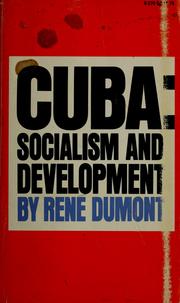 Cover of: Cuba: socialism and development