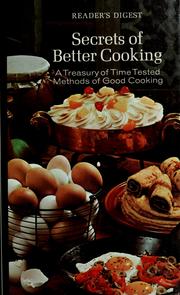 Cover of: Secrets of better cooking.