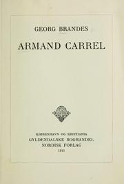 Armand Carrel by Georg Morris Cohen Brandes